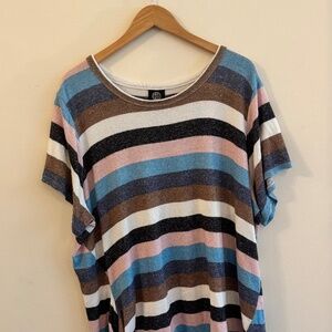 Warm Neutral Striped Tee